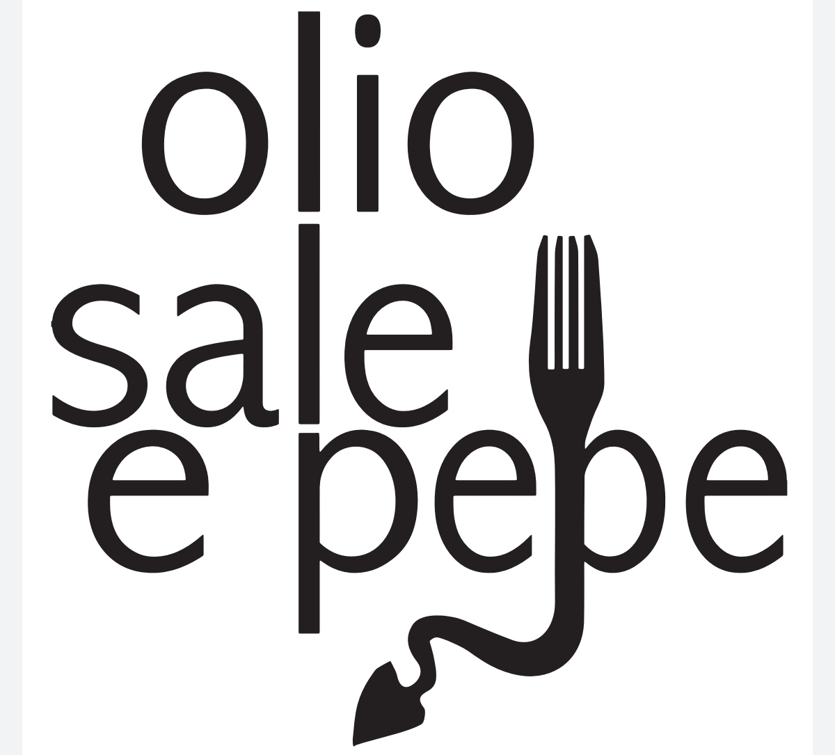 Olio, sale e pepe